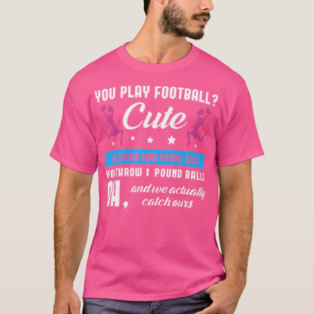 Camiseta Juegas A La Cuta De Fútbol Le Lanzamos Chicas De 1 (Anverso)