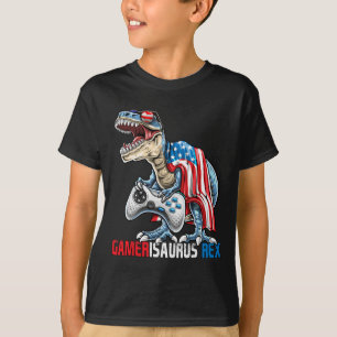 Camiseta Juego 4 De Julio T Rex Dinosaur Amerisaurus Rex Bo