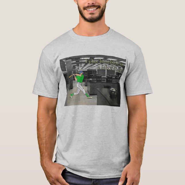 Camiseta Juego a béisbol en un laboratorio (Anverso)