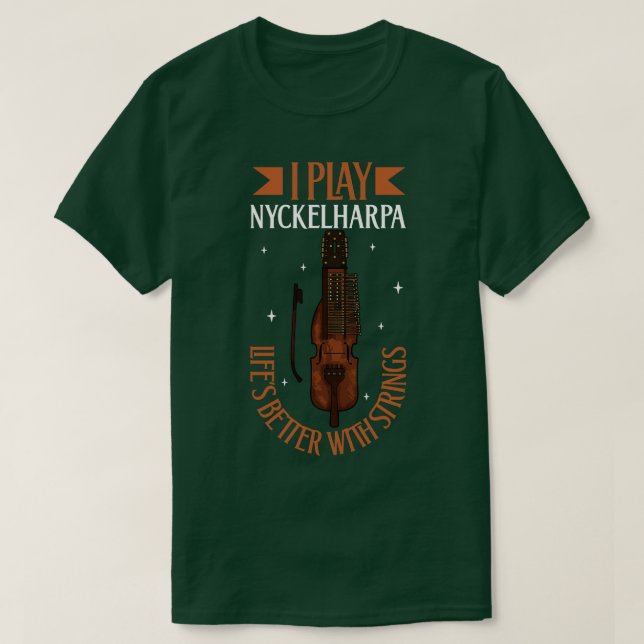 Camiseta Juego a Nyckelharpa (Diseño del anverso)