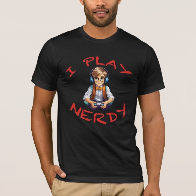 Camiseta Juego a un chico de los nerds gamer (Anverso)