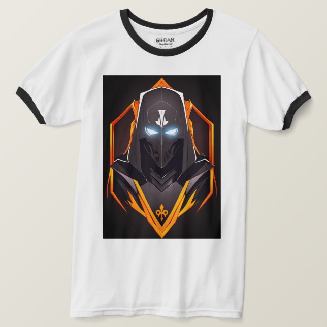 Camiseta Juego activado con estilo: Vector Ghost Silhouette (Anverso del diseño)