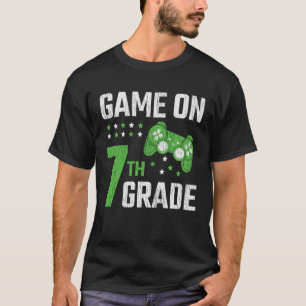 Camiseta Juego Activado Estudiante de 7º Grado Gamer Regres