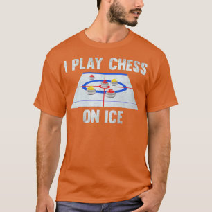 Camiseta Juego Al Ajedrez En La Casa De Curling De Hielo Gr