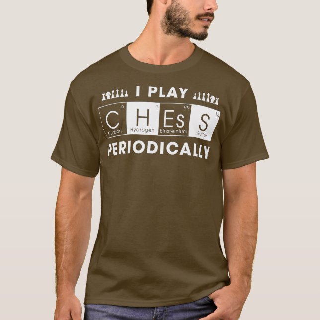 Camiseta Juego Al Ajedrez Periódicamente Chessman Funny Che (Anverso)