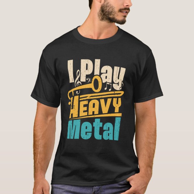 Camiseta Juego al fuerte trombón Metalizado trombón funn (Anverso)
