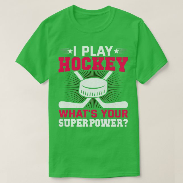 Camiseta Juego al hockey qué es lo gracioso que es tu super (Diseño del anverso)