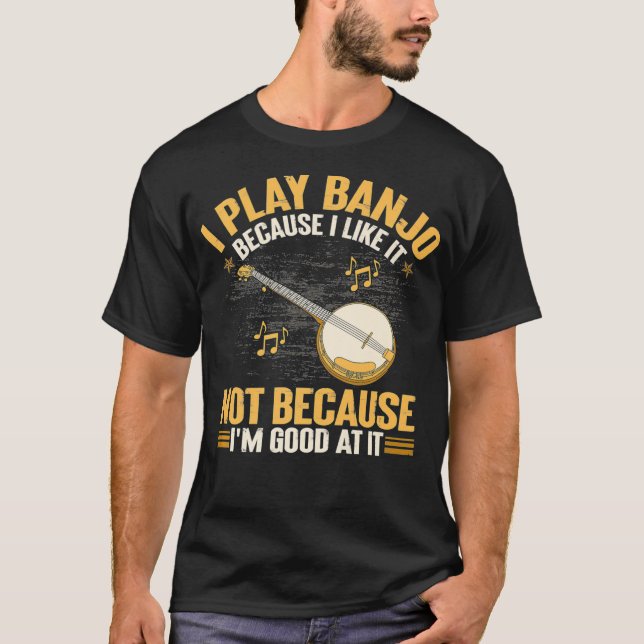 Camiseta Juego Banjo Porque Me Gusta No Porque Me Vaya (Anverso)
