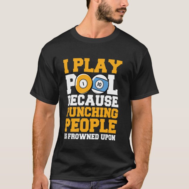 Camiseta Juego billar americano (Anverso)