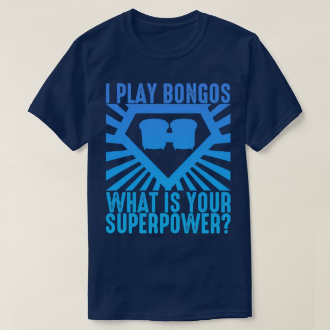 Camiseta Juego Bongos ¿Cuál es tu superpoder? (Diseño del anverso)
