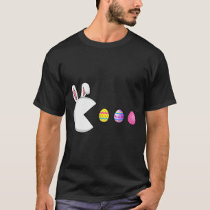 Camiseta Juego Bunny Eggs Easter Gamer Niños Hombres Jugar
