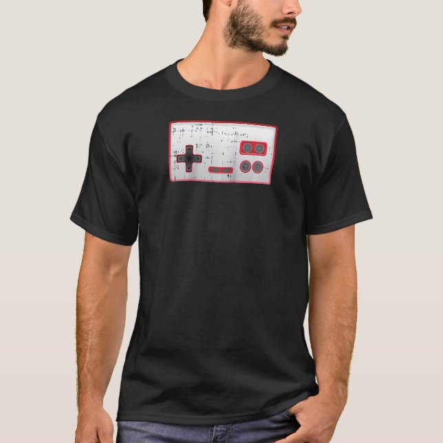Camiseta Juego clásico Control de juegos Consola Gaming Ret (Anverso)