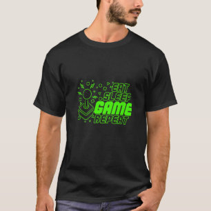 Camiseta Juego Comer sueño Juego Repetir consola PS5 Cumple