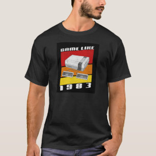 Camiseta Juego como 1983, juegos retro