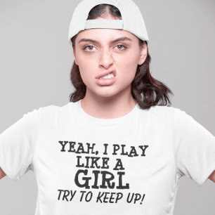 Camiseta Juego como un chica, camisetas, niños