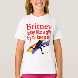 CAMISETA JUEGO COMO UN CHICA PERSONALIZA AL TENIS EN CAMISE