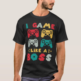 Camiseta Juego Como Un Controlador De Nerd De Juego De Boss