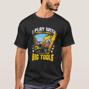 Camiseta Juego Con Grandes Herramientas Excavador Construcc