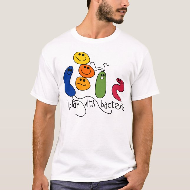 Camiseta juego con las bacterias (Anverso)