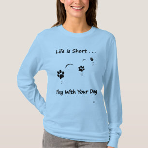 Camiseta Juego con su perro