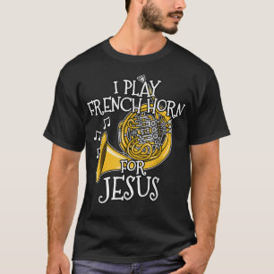 Camiseta Juego Cuerno Francés Para Jesús, Iglesia Brass Mus