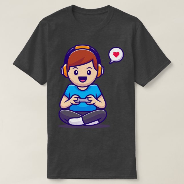 Camiseta Juego Cute Boy (Diseño del anverso)