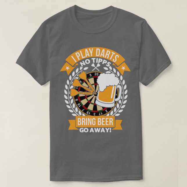 Camiseta Juego Dardos Traer Cerveza (Diseño del anverso)