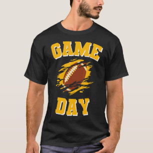 Camiseta Juego Day Kick off Football Black and Yellow Team 