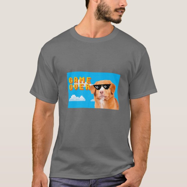 Camiseta Juego de 8 bits sobre recuperador de peaje de pato (Anverso)