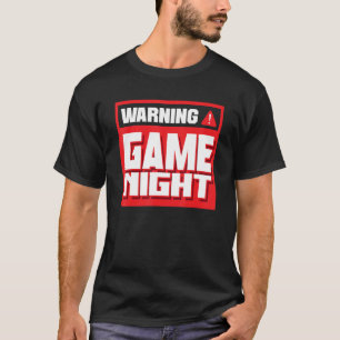 Camiseta Juego de advertencia Jugador de videojuegos noctur