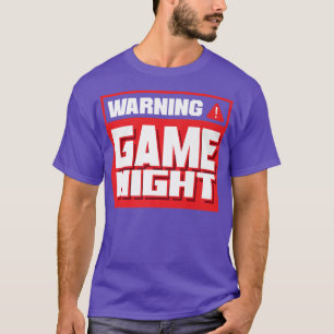 Camiseta Juego de advertencia Jugador de videojuegos noctur