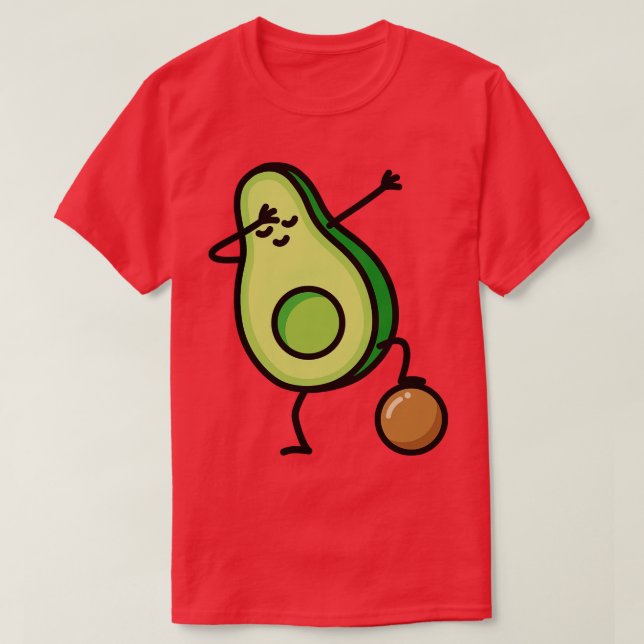 Camiseta Juego de aguacate Dab dabbing keto (Diseño del anverso)