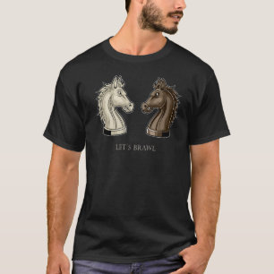 Camiseta Juego de ajedrez Club Rey Reina Caballo de ajedrez