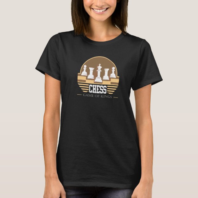 Camiseta Juego de Ajedrez de Reyes y Damas (Anverso)
