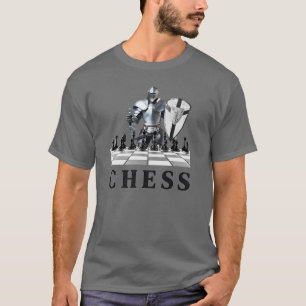Camiseta Juego de ajedrez, estratégico, pensando en el futu