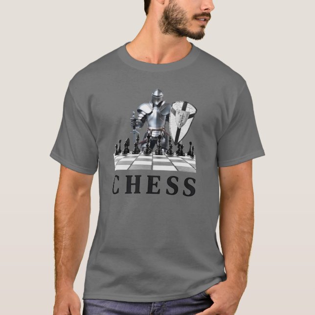 Camiseta Juego de ajedrez, estratégico, pensando en el futu (Anverso)