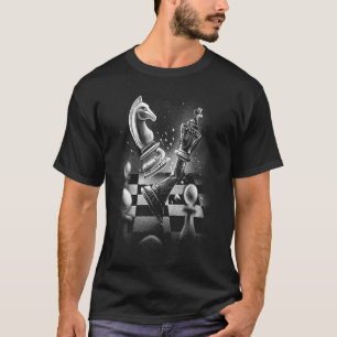 Camiseta Juego de ajedrez jugar reina caballo muerto