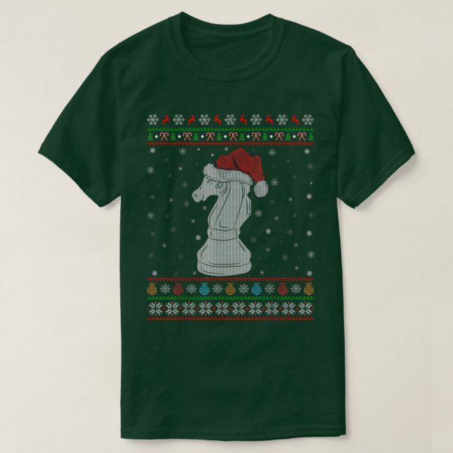Camiseta Juego de ajedrez Lover Xmas Encender Santa Chess U (Diseño del anverso)