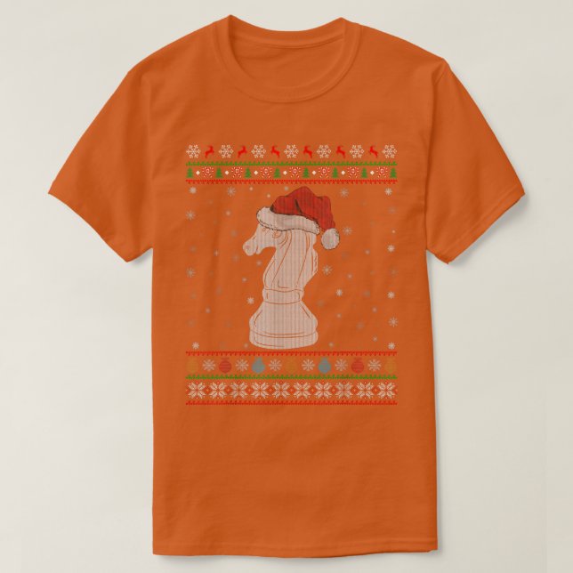 Camiseta Juego de ajedrez Lover Xmas Encender Santa Chess U (Diseño del anverso)