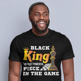 Camiseta Juego de ajedrez Rey negro hombre africano más pod