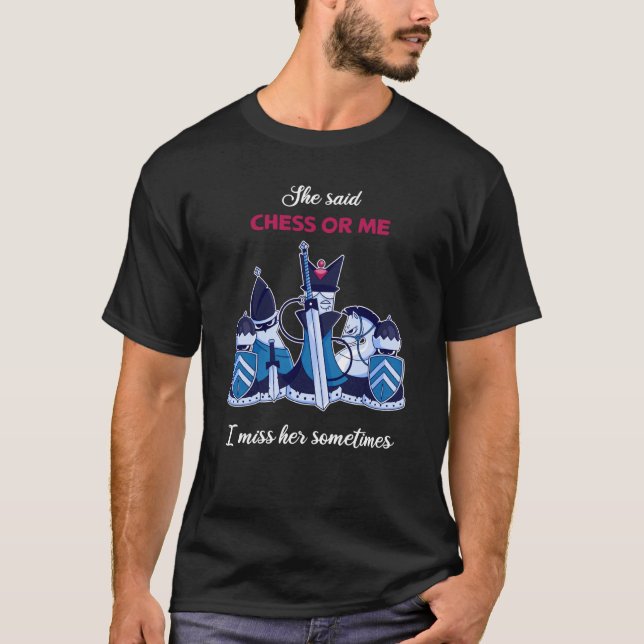 Camiseta Juego de ajedrez tablero de ajedrez (Anverso)