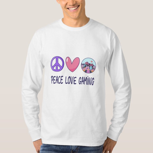 Camiseta Juego de amor de paz (Anverso)