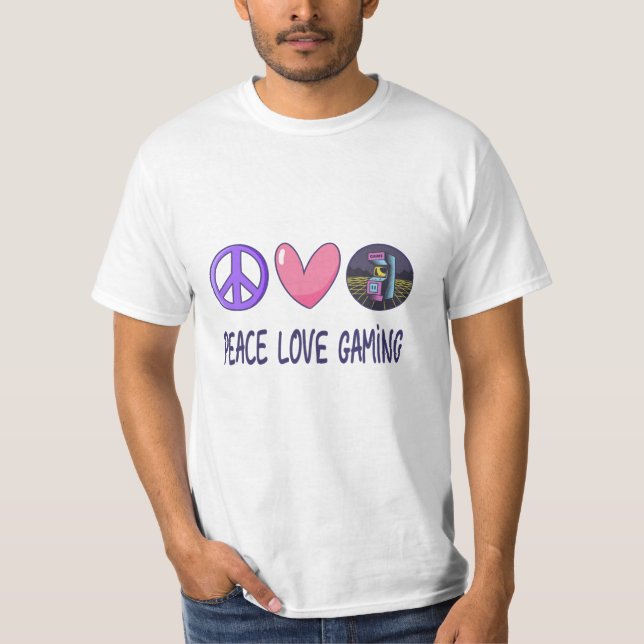 Camiseta Juego de amor de paz (Anverso)