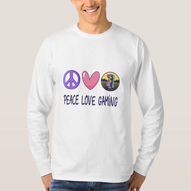 Camiseta Juego de amor de paz (Anverso)