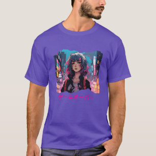 Camiseta Juego de anime ciberpunk sobre amigos