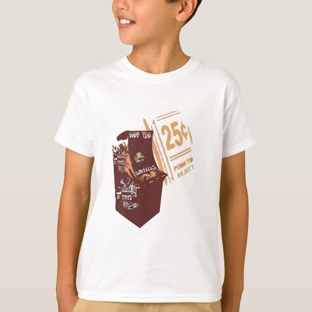 Camiseta Juego de arcada en el techo de gorila (Anverso)