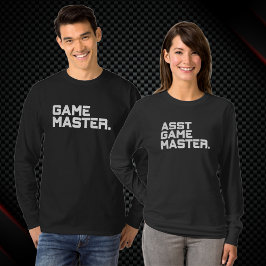 Camiseta Juego de Asistente de Maestro de Texto Moderno Man