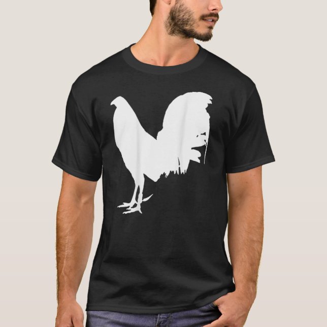 Camiseta Juego de aves Gallegos Rooster Pollo Gamefowl blan (Anverso)