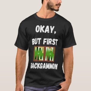 Camiseta Juego de Backgammon Tablero de Juego de Madera Jug