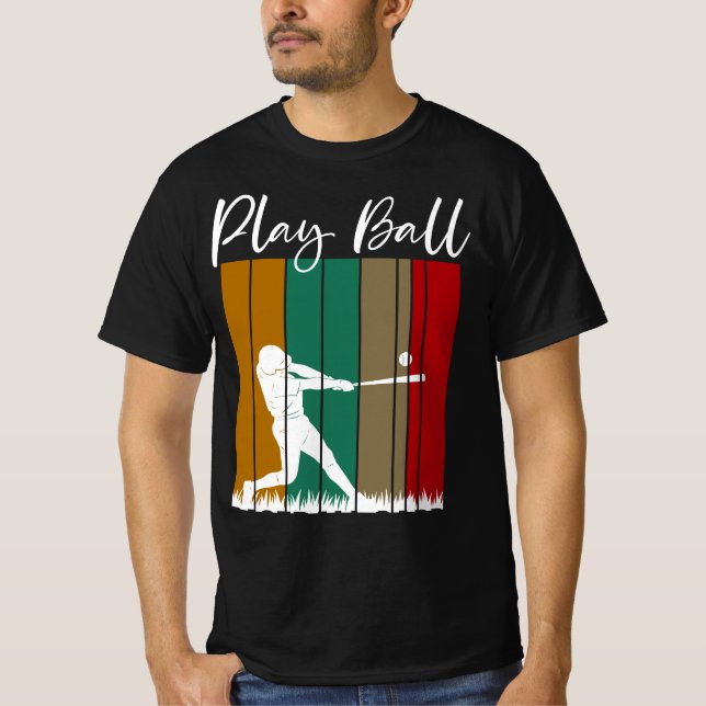 Camiseta Juego De Bala De Béisbol Y Ball Jugador (Anverso)